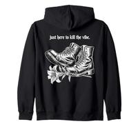 Just Here To The Vibe Stivali Goth Lily Felpa con Cappuccio