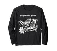 Just Here To The Vibe Stivali Goth Lily Maglia a Manica