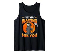 Just Here Waiting for You Grim Reaper Halloween Costume Canotta