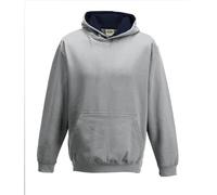 Just Hoods Kids Felpa Contrast Two Tone Con Cappuccio Pullover Multicolore