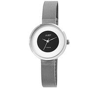 Just JU10189 - Orologio da donna con cinturino in maglia in titanio, diametro 31 mm, chiusura a gancio, analogico, al quarzo, da donna, Silberfarbig Weiß Schwarz,