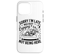 Just Keep Going Citazione motivazionale di allenamento fitness Custodia per iPhone 16 Pro Max