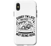 Just Keep Going Citazione motivazionale di allenamento fitness Custodia per iPhone X/XS