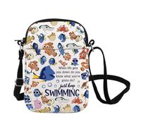 Just Keep Swimming Inspire Borsa a tracolla Dory Lover regalo Dory Movie Borsa a tracolla Dory Fish Fan regalo animale oceano regalo, Nuoto Cb Regno Unito, INCHES