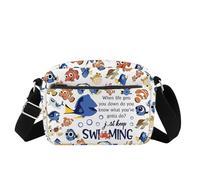 Just Keep Swimming Inspire Borsa a tracolla Dory Movie Borsa a tracolla Dory Fish Fan regalo animale oceano regalo, Nuoto Hb Regno Unito