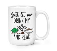Just Lasciare Me Bevanda My Caffè E Leggi 426ml Large Tazza Divertente Introvert