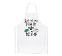 Just Lasciare Me Bevanda My Caffè E Leggi Chef Grembiule Introvert Libri Cucina