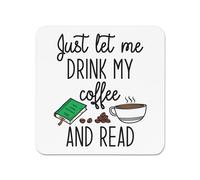 Just Lasciare Me Bevanda My Caffè E Leggi Frigo Magnete Funny Introvert Pace