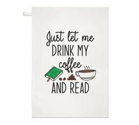 Just Lasciare Me Bevanda My Caffè E Leggi Strofinaccio Divertente Introvert