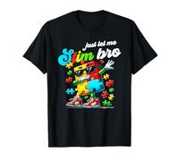Just Let Me Stim Bro Bambini Neurodiversità Autismo Consapevolezza Maglietta