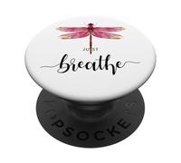Just libellule insetti l'estate breathe respira dragonfly PopSockets PopGrip Adesivo