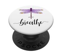 Just libellule insetti l'estate breathe respira dragonfly PopSockets PopGrip Adesivo