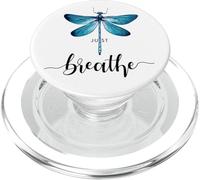 Just libellule insetti l'estate breathe respira dragonfly PopSockets PopGrip per MagSafe