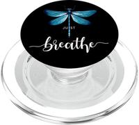 Just libellule insetti l'estate breathe respira dragonfly PopSockets PopGrip per MagSafe