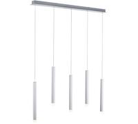 Just Light Bruno lampada sospesa 5x4.8 W bianco-alluminio 15205-95