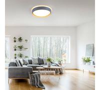 JUST LIGHT. GmbH Plafoniera LED Emilia, dimming 3 step, grigio JUST LIGHT. GmbH