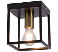 Just Light Fabio lampada da soffitto 1x60 W nero-ottone 15816-60