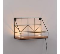JUST LIGHT. GmbH Applique a LED con mensola in legno, 30x15cm JUST LIGHT. GmbH