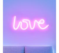 JUST LIGHT. GmbH Applique LED Neon Love, USB 85021-87