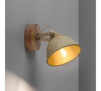 JUST LIGHT. GmbH Applique Samia 1 luce legno di mango beige JUST LIGHT. GmbH