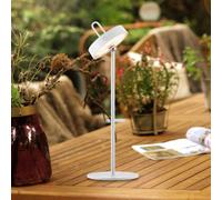 JUST LIGHT. GmbH JUST LIGHT. Amag Lampada da tavolo LED ricaricabile, bianco, ferro, IP44 JUST LIGHT. GmbH