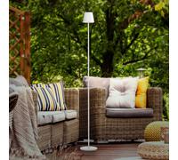 JUST LIGHT. GmbH JUST LIGHT. Euria LED piantana LED, bianco, ferro, IP54 JUST LIGHT. GmbH