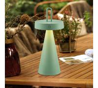 JUST LIGHT. GmbH JUST LIGHT. Lampada da tavolo LED Alwa ricaricabile, verde, ferro, IP44 JUST LIGHT. GmbH