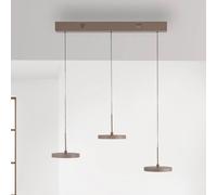 JUST LIGHT. GmbH JUST LIGHT. Lampada LED a sospensione a LED Plata, sabbia, 3 luci, 3.000 K JUST LIGHT. GmbH