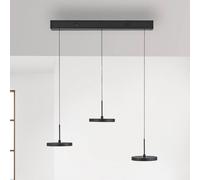 JUST LIGHT. GmbH JUST LIGHT. Lampada LED a sospensione a Plata, nera, a 3 luci, 3.000 K JUST LIGHT. GmbH