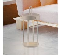 JUST LIGHT. GmbH JUST LIGHT. Lampada LED da tavolo ricaricabile Anselm grigio-beige 28 cm JUST LIGHT. GmbH