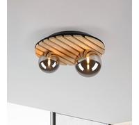 JUST LIGHT. GmbH JUST LIGHT. Plafoniera Green Stika, rotonda, a 2 luci, in legno JUST LIGHT. GmbH