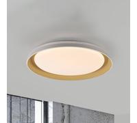JUST LIGHT. GmbH JUST LIGHT. Plafoniera Sati LED, plastica, bianco/ottone JUST LIGHT. GmbH