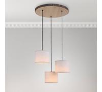 JUST LIGHT. GmbH Lampada a sospensione Bark, 3 luci, rondò JUST LIGHT. GmbH
