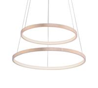 JUST LIGHT. GmbH Lampada LED a sospensione Circle oro, 2 luci JUST LIGHT. GmbH