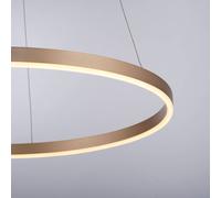 JUST LIGHT. GmbH Lampada LED a sospensione Ritus, Ø 58,5 cm, ottone opaco JUST LIGHT. GmbH