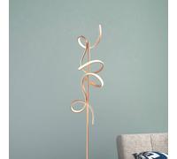 JUST LIGHT. GmbH Lampada LED da pavimento Curls, ottone, metallo, altezza 156 cm, dimmerabile JUST LIGHT. GmbH