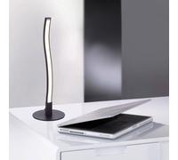 JUST LIGHT. Lampada LED da tavolo Wave 3.000K 30cm nero JUST LIGHT.
