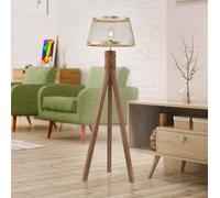 JUST LIGHT. GmbH Piantana Frederik di legno, treppiede JUST LIGHT. GmbH