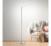 JUST LIGHT. GmbH Piantana LED Dawda con dimmer, acciaio JUST LIGHT. GmbH