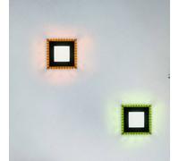 JUST LIGHT. GmbH Plafoniera LED Acri CCT RGB telecomando 20x20cm JUST LIGHT. GmbH
