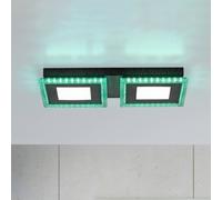 JUST LIGHT. GmbH Plafoniera LED Acri CCT RGB telecomando 44x20cm JUST LIGHT. GmbH