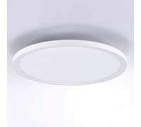 JUST LIGHT. Plafoniera LED Flat CCT, Ø 40 cm, bianco JUST LIGHT.