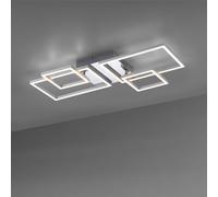 JUST LIGHT. GmbH Plafoniera LED Iven, acciaio, 32,4x30cm JUST LIGHT. GmbH