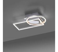 JUST LIGHT. GmbH Plafoniera LED Iven, acciaio, 37x26cm JUST LIGHT. GmbH