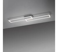 JUST LIGHT. GmbH Plafoniera LED Iven, acciaio, dimmerabile, 101,6x19,8cm JUST LIGHT. GmbH