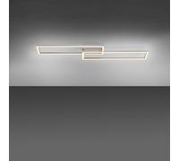 JUST LIGHT. GmbH Plafoniera LED Iven, dimmerabile, acciaio, 92,4x22cm JUST LIGHT. GmbH