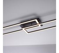 JUST LIGHT. GmbH Plafoniera LED Iven, dimmerabile, nera, 101,6x19,8cm JUST LIGHT. GmbH
