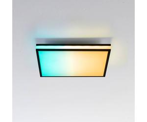 JUST LIGHT. GmbH Plafoniera LED Mario, CTT, RGB, 45x45cm, nero JUST LIGHT. GmbH