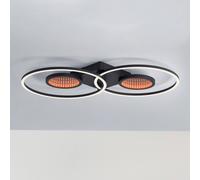 JUST LIGHT. GmbH Plafoniera LED Tunel con telecomando, CCT, RGB JUST LIGHT. GmbH