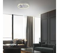 JUST LIGHT. GmbH Ventilatore da soffitto LED Rita bianco, CCT, telecomando, Ø 50 cm JUST LIGHT. GmbH